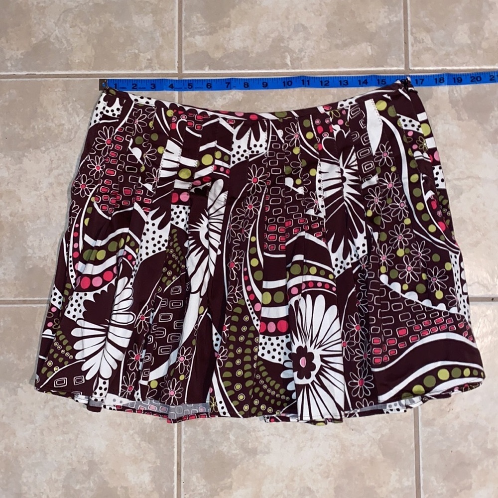 SKIRT-summer>floral>retro Fun>Flirty Size 10